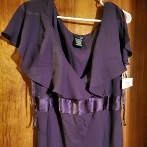 Plum Fully lined Maxi Dress